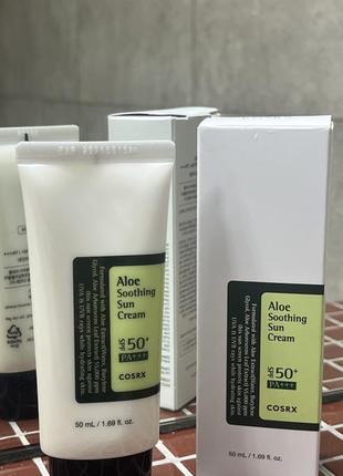 Сонцезахисний крем з алое cosrx aloe soothing sun cream spf50+ pa+++