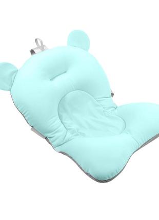Матрацик килимок для дитини у ванночку з кріпленнями bestbaby 330 blue