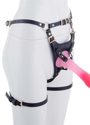 Страпон lockink sevanda queen sheba strapon - pink dildo 2