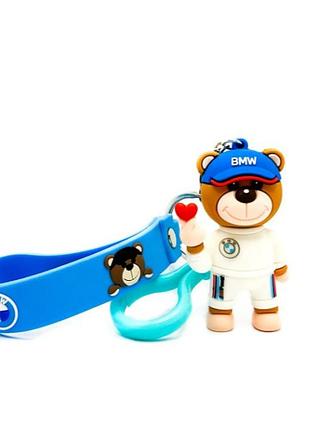 Ведмедик брелок bmw аксесуари в стилі motorsport бмв брелоки bmw з серцем іграшка для...