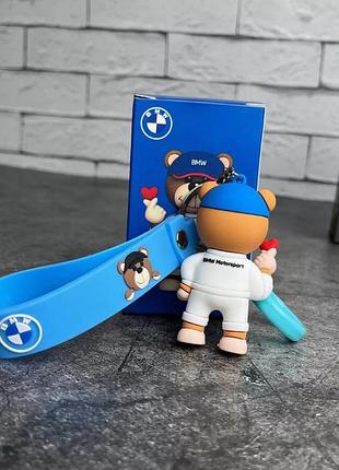 Ведмедик брелок bmw аксесуари в стилі motorsport бмв брелоки bmw з серцем іграшка для...