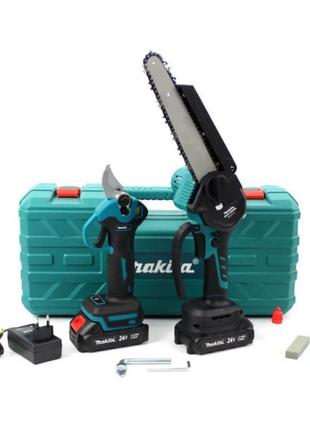Набор 2в1 акб makita 24v (пила duc190hn + секатор dup270) набор 2в1 макита
