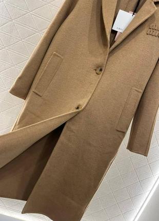 Пальто черное бежевое