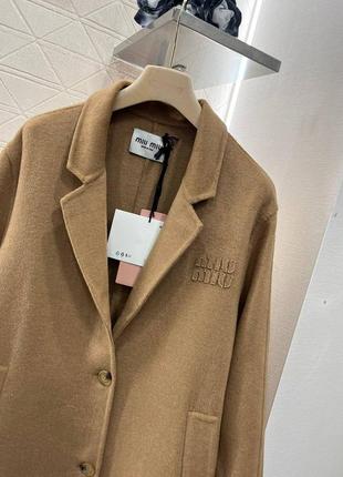 Пальто черное бежевое