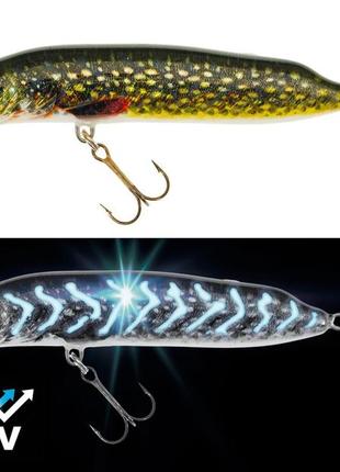 Воблер jaxon hs pike f 14см 21г 1-3м uv ультрафиолет pl