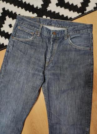 Джинсы женские синие прямые широкие клеш regular fit levis 507 04 jeans woman, размер l.