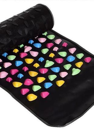 Ортопедический массажный коврик easyfit 120 см с камешками