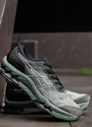 Кроссовки asics gel-kinsei blast le linchen green white, спортивные кроссовки асикс гель-кинсей бласт зеленые
