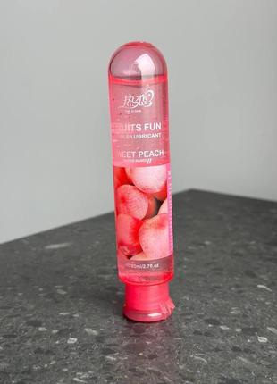 Їстівний лубрикант на водній основі персик 80ml