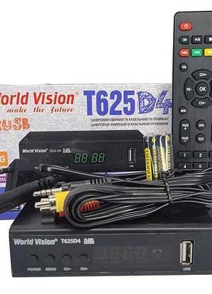 Тюнер т2 t625d4 iptv тм world vision