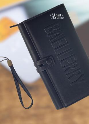 Мужское портмоне baellerry guero для хранения карт, документов и денег ba-2453-black
