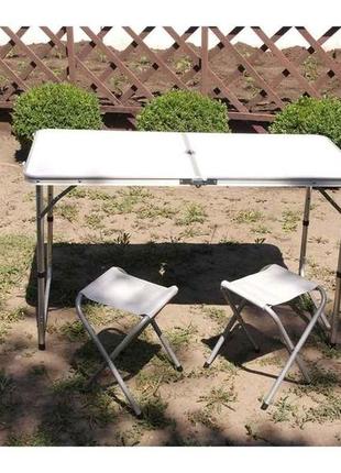 Стіл-валіза 4 стільці (шхвхд): 60*70*120 см. 6001 тм а-плюс