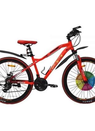 Велосипед 26 hunter рама 16 (21 sp) неоновий червоний тм spark