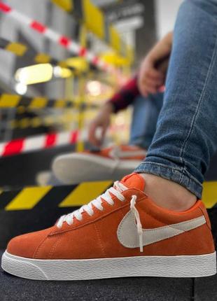 Кроссовки nike blazer orange