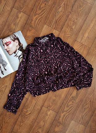 Рубашка в леопардовый принт