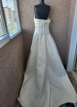 Платье свадебное с болеро и шлейфом, платье3 фото