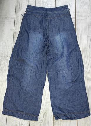 Джинсы кюлоты свободные клешные, штаны, брюки5 фото