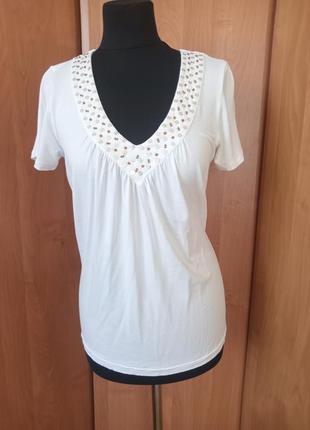 Футболка белая madeleine размер 40