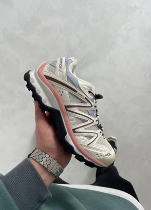 Женские кроссовки salomon xt-quest sensifit beige, саломон хт квест бежевые