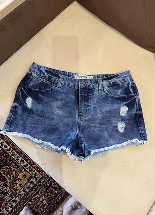 Жіночі джинсові шорти розмір м\л синій колір розпродаж