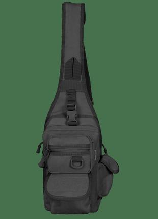 Camotec сумка gunner sling 2.0 black (чорна)4 фото