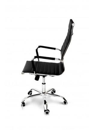 Компьютерное офисное кресло нетворк с высокой спинкой для посетителей экокожа цвет...