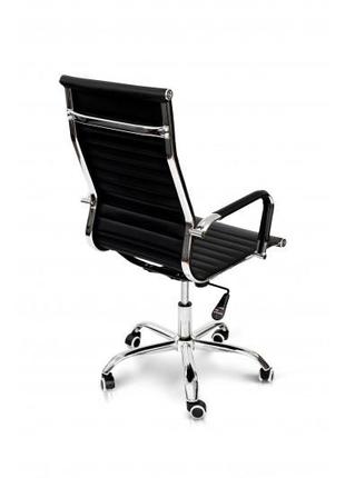 Компьютерное офисное кресло нетворк с высокой спинкой для посетителей экокожа цвет...