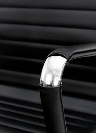 Компьютерное офисное кресло нетворк с высокой спинкой для посетителей экокожа цвет...