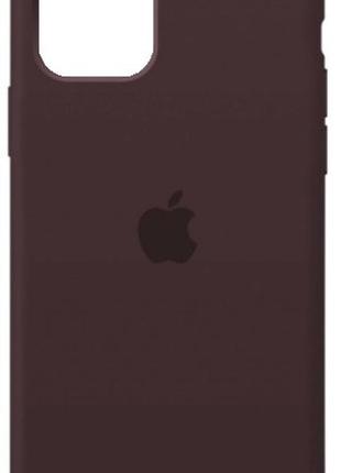 Силиконовый чехол с микрофиброй внутри apple iphone 11 silicon case цвет #34 cocao