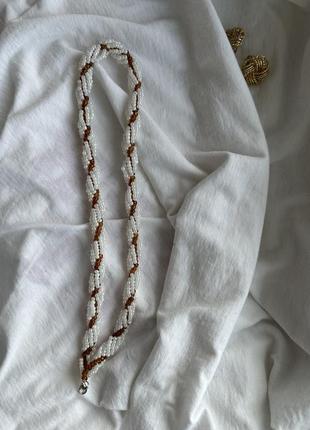 Колье из бисера ручной работы