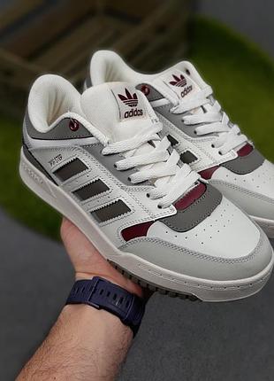 Adidas drop step бежевые с хаки 3
