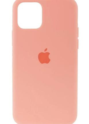 Силіконовий чохол з мікрофіброю всередині apple iphone 11 silicon case колір #27 peach