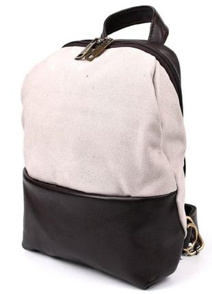 Рюкзак слинг на одно плечо из кожи и канвас tarwa gcc-1905-3md