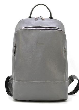 Женский кожаный серый рюкзак tarwa fj-2008-3md