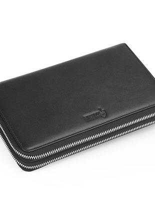 Чоловічий шкіряний клатч на два відділення з петлею і rfid tarwa ga-6060-4lx