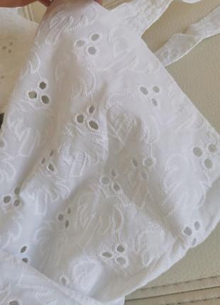 Нова біла блуза прошва вишивка шитье
