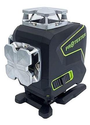 Професійний лазерний рівень premium, 4x360°(lcd, bluetooth, ду, зелений промінь) protester ll516g