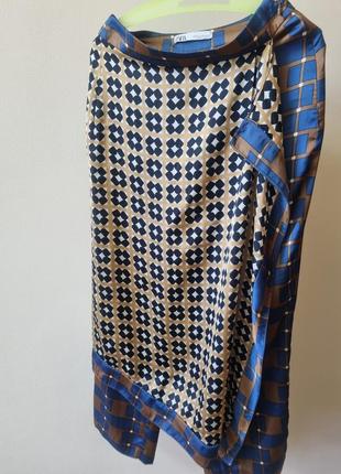 Zara стильні та яскраві жіночі штани-юбка4 фото