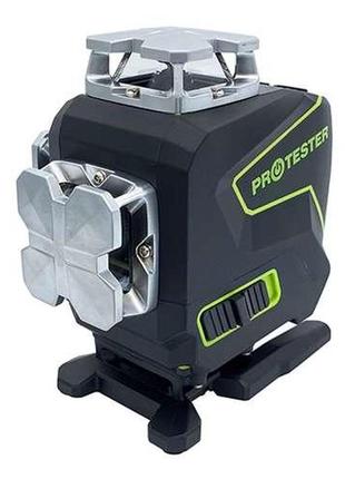 Професійний лазерний рівень premium, 4x360°(lcd, bluetooth, ду, зелений промінь) protester ll516g