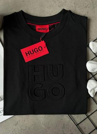 Мужская футболка hugo boss люкс качества