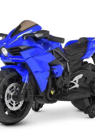 Детский электромобиль мотоцикл до 30 кг 38х59х108 см bambi racer синий (2000002603337)