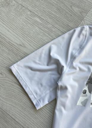 Компресійна футболка nike pro fitted camo printed training t-shirt white