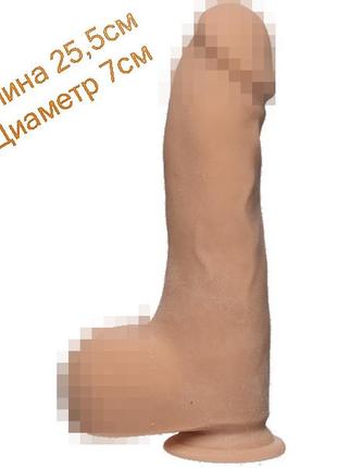 Фалоімітатор doc johnson the d - master d - ultraskyn 25,5см на 7см