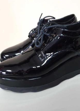 Шикарные лаковые туфли albano, италия, 40-41 размер