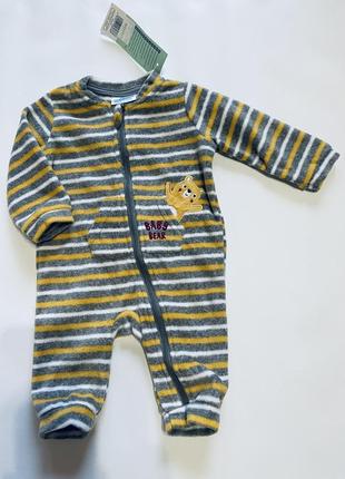 Флисовый ромпер, комбинезон, человечек