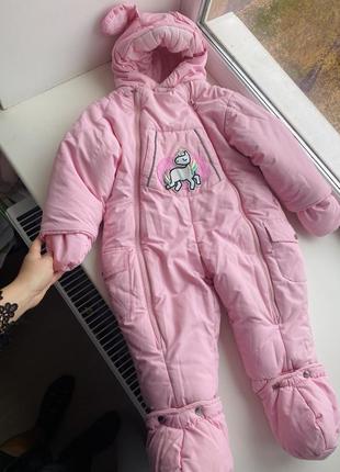 Комбинезон зима комбинезон теплый зимний эдинорожка 80-86