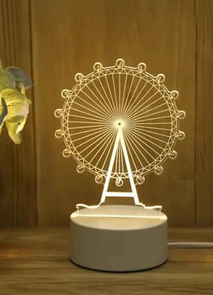Світильник нічник usb led 3d creative visualization lamp