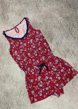 Домашній трикотажний комбінезон