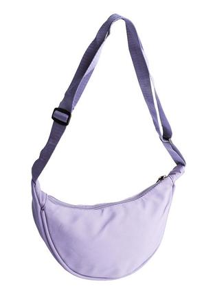 Женская сумка-багет 24х14х7 см valiria fashion сиреневый (2000002842682)7 фото