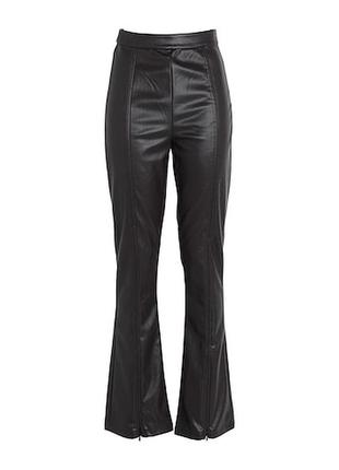 Брюки из экокожи topshop размер l